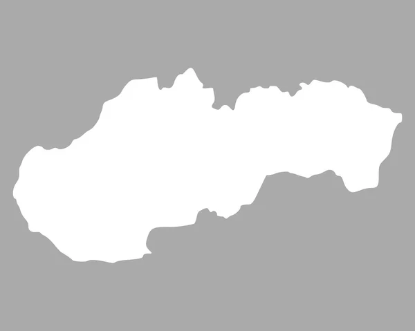 Pontos térképet, Szlovákia — Stock Vector