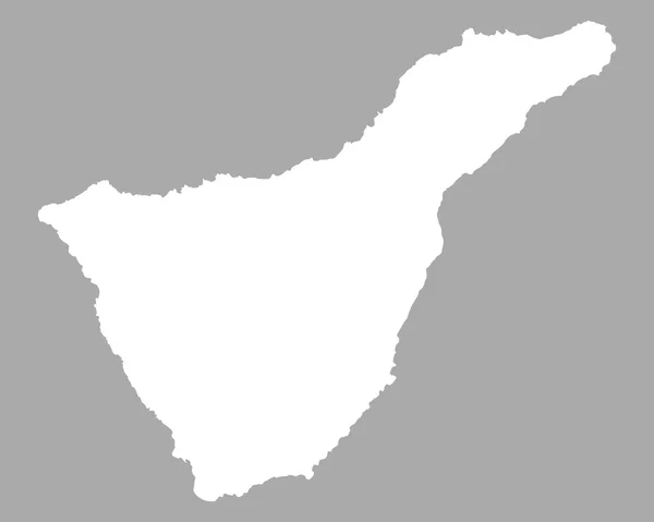 Genaue Karte von Teneriffa — Stockvektor