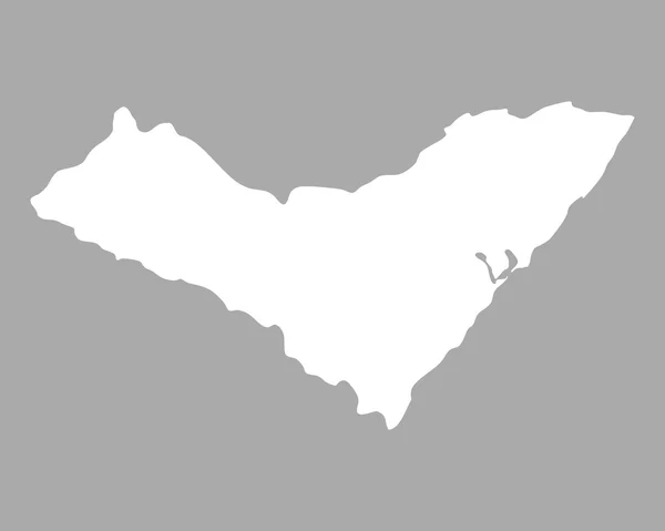 Correcte kaart van Alagoas — Stockvector
