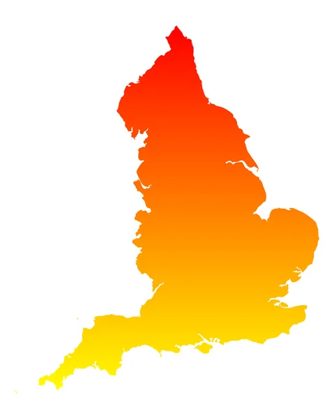 Точная карта Англии — стоковый вектор