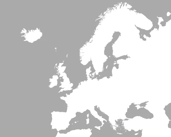 Doğru Avrupa Haritası — Stok Vektör