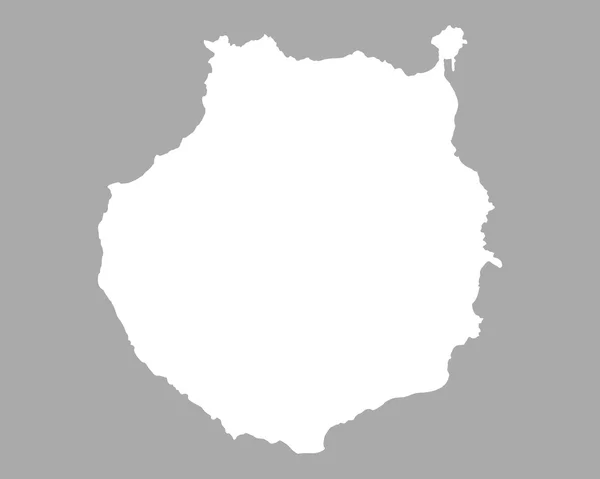 O mapa de Gran Canaria —  Vetores de Stock