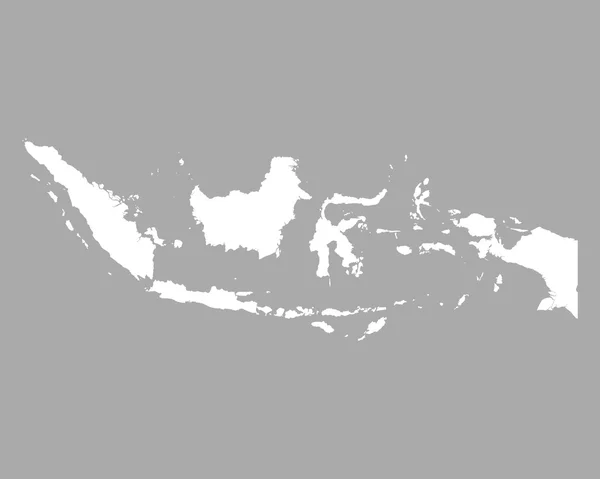 Mappa esatta di Indonesia — Vettoriale Stock