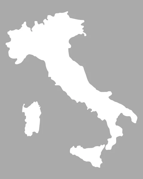 Přesná mapa Itálie — Stockový vektor
