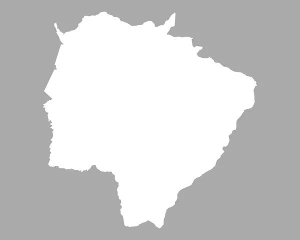 O mapa de Mato Grosso do Sul — Vetor de Stock