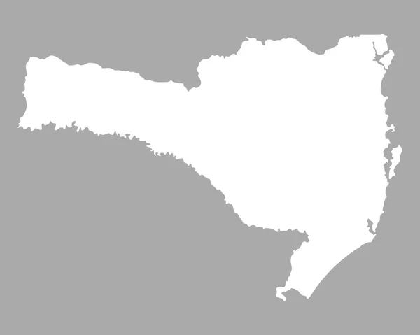 O mapa de Santa Catarina —  Vetores de Stock