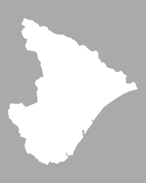 Korrekt karta över Sergipe — Stock vektor