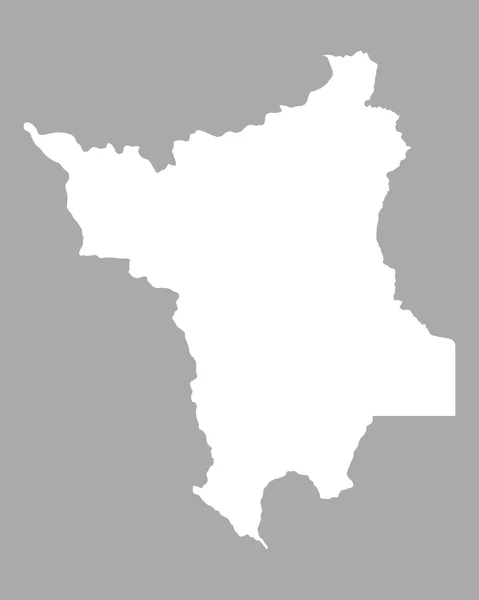 Pontos térképet a Roraima — Stock Vector