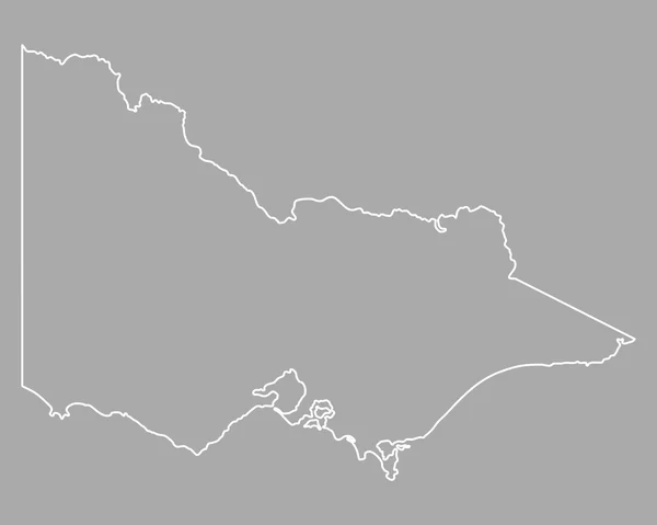 Mapa exacto de Victoria — Archivo Imágenes Vectoriales