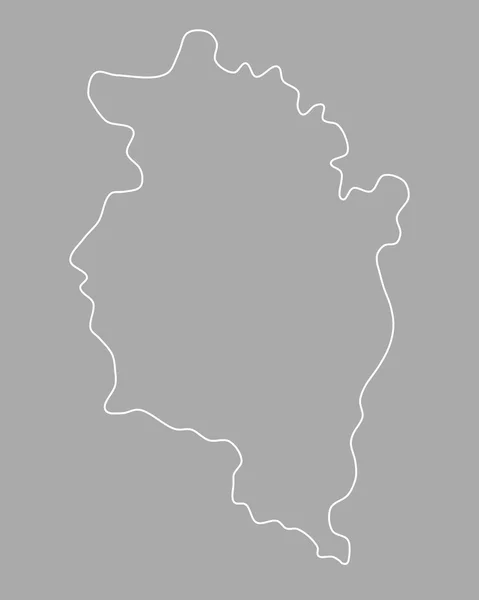 Точная карта Форарльберга — стоковый вектор