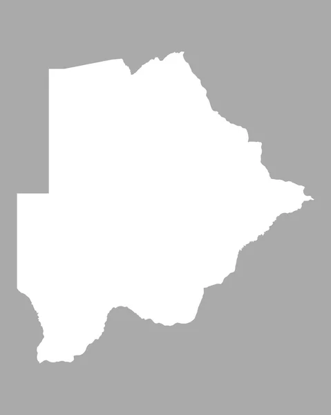 Korrekt karta över Botswana — Stock vektor