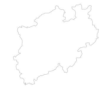 Northrhine-Vestfalya Haritası