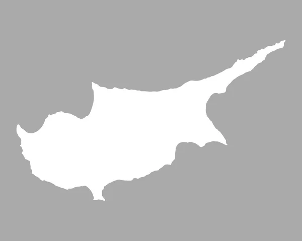 Doğru Kıbrıs Haritası — Stok Vektör