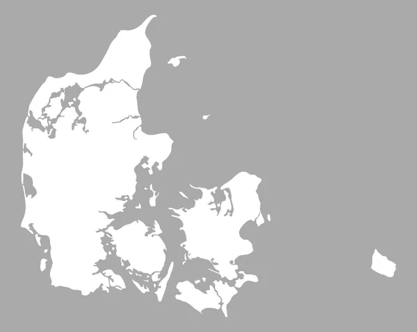 Carte précise de Danemark — Image vectorielle