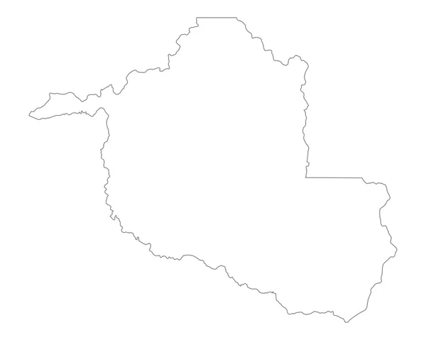 Carte précise de Rondonia — Image vectorielle