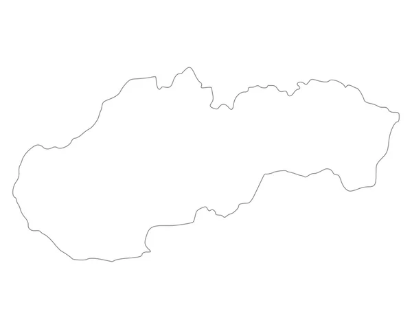 Mapa exacto de Eslovaquia — Archivo Imágenes Vectoriales