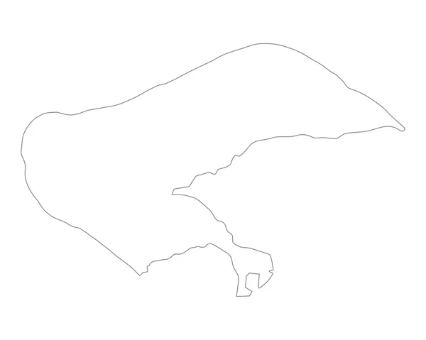 Carte précise de Borkum — Image vectorielle