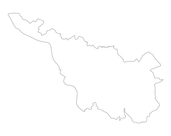 Mappa esatta di Brema — Vettoriale Stock