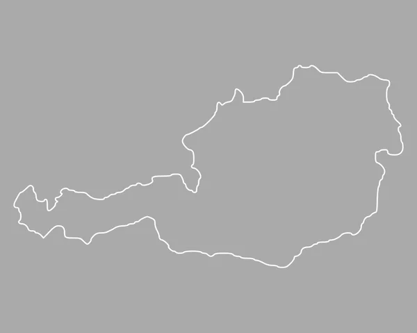 Mapa exacto de Austria — Archivo Imágenes Vectoriales