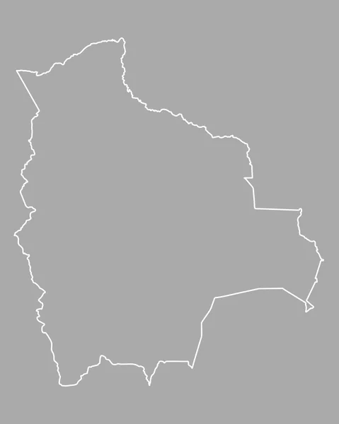 Genaue Karte von Bolivien — Stockvektor