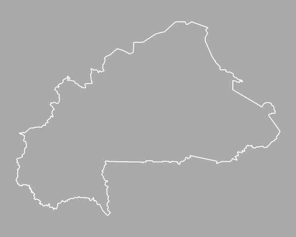 Карта Буркіна - Фасо. — стоковий вектор