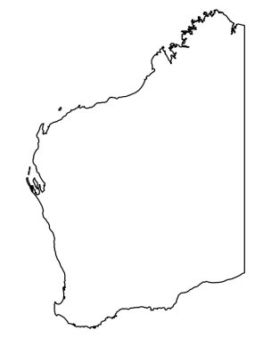 Batı Avustralya Haritası