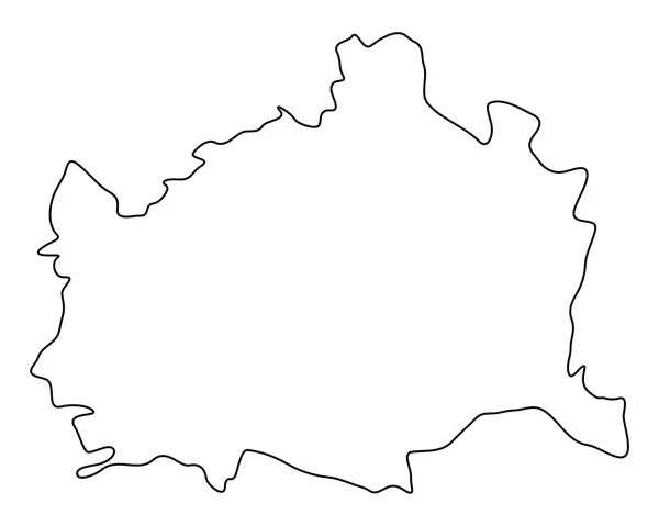 Mapa exato de Viena — Vetor de Stock