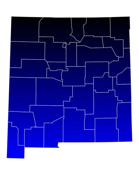 La mappa di New Mexico — Vettoriale Stock