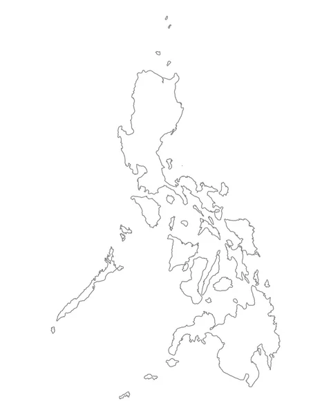 Kaart van de Filipijnen — Stockvector