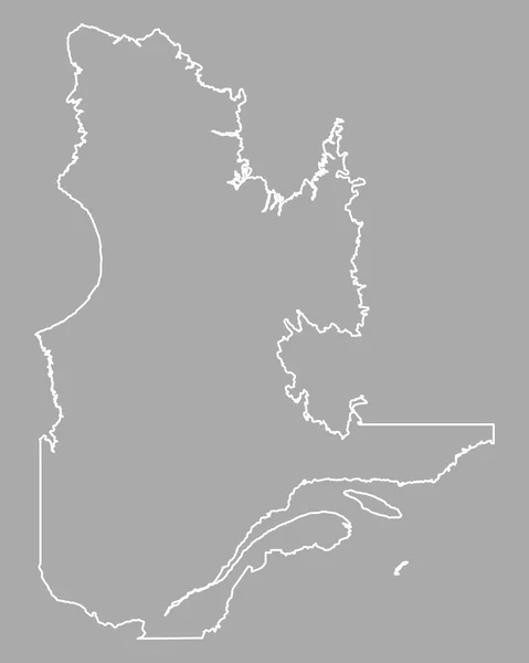Точная карта Квебека — стоковый вектор