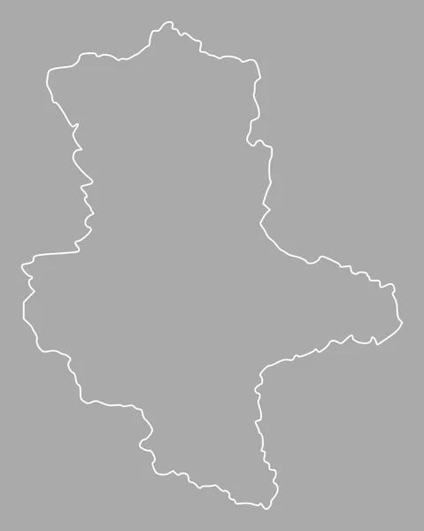 O mapa de Saxony-Anhalt — Vetor de Stock