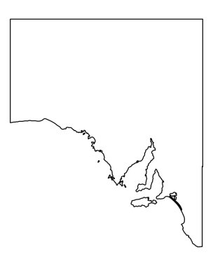 Güney Avustralya Haritası