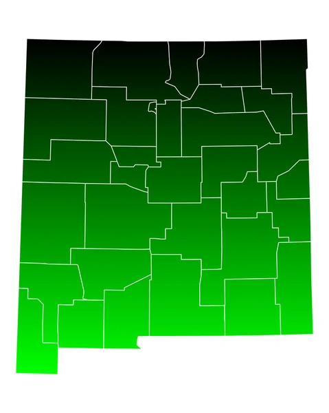 La mappa di New Mexico — Vettoriale Stock