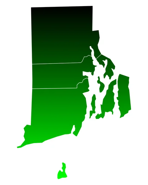 La carte de Rhode Island — Image vectorielle