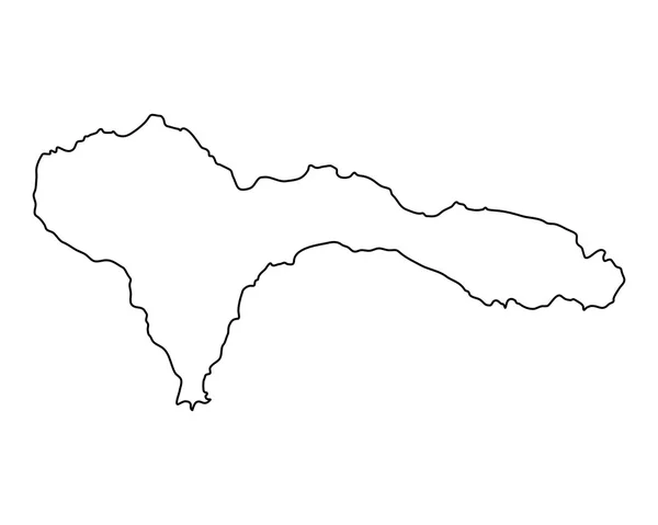 La carte de Sao Nicolau — Image vectorielle