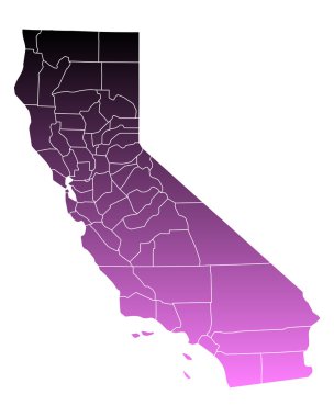 Doğru harita Kaliforniya
