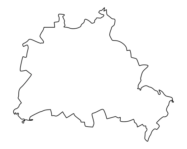 Точная карта Берлина — стоковый вектор