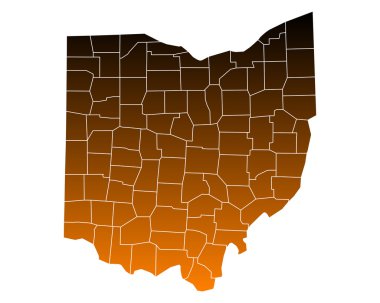 Ohio doğru harita