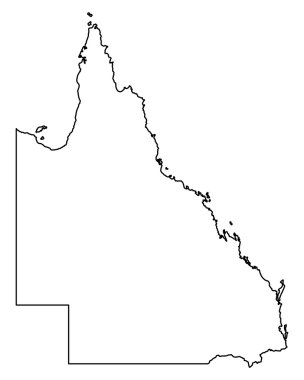 Queensland doğru harita