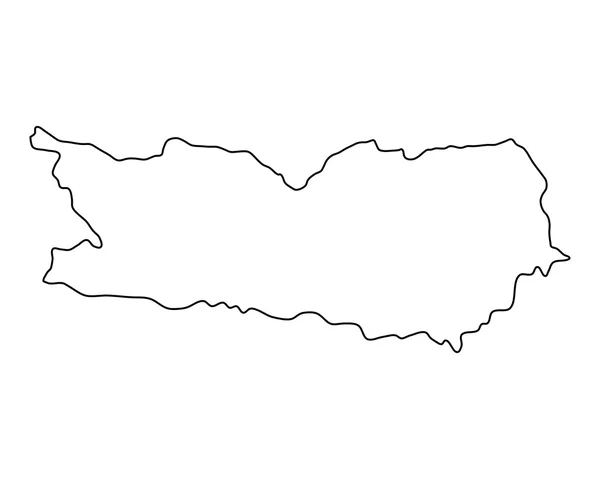 Mappa esatta di Carinzia — Vettoriale Stock