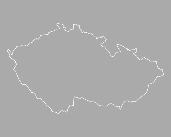 Mapa Republiki Czeskiej — Wektor stockowy
