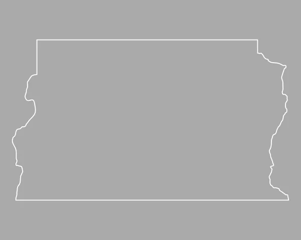 連邦区の地図はブラジル — ストックベクタ