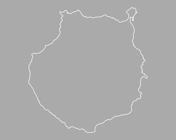 Χάρτης της Γκραν Κανάρια — Διανυσματικό Αρχείο