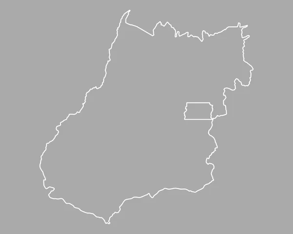 Mapa exato de Goiás — Vetor de Stock