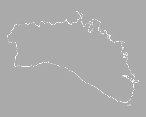 Mapa exato de Menorca — Vetor de Stock