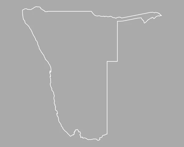 Namibian tarkka kartta — vektorikuva