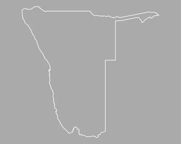 Carte précise de Namibie — Image vectorielle