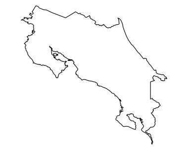 Kosta Rika Haritası