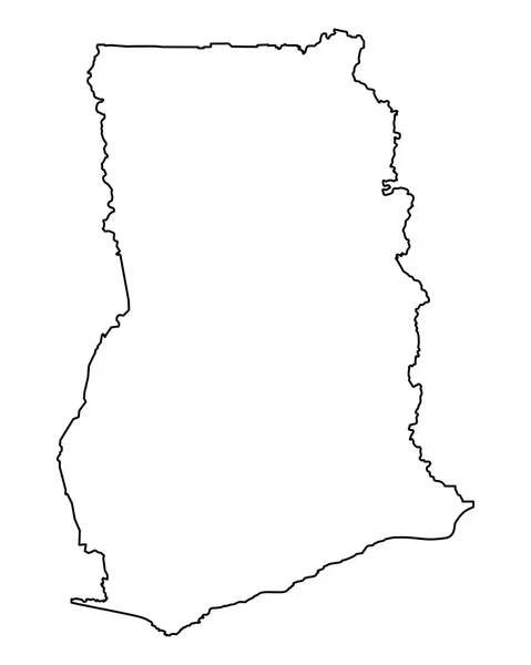 Точної карти Гани — стоковий вектор