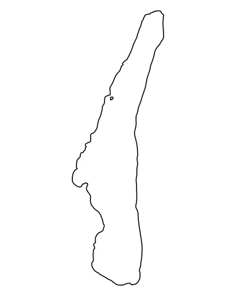 Starnberg 호수 지도 — 스톡 벡터